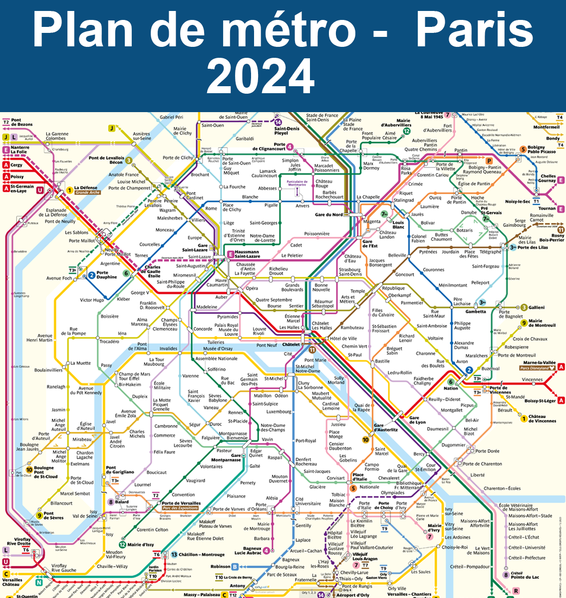 Plan De Metro De Paris Plan De Metro De Paris