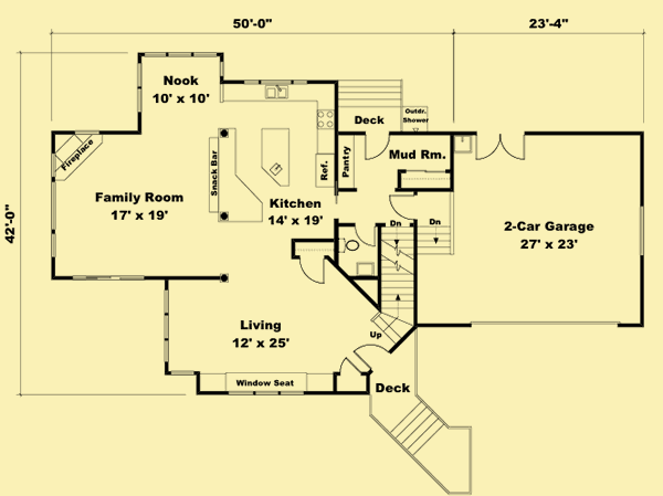 plan maison bois 1